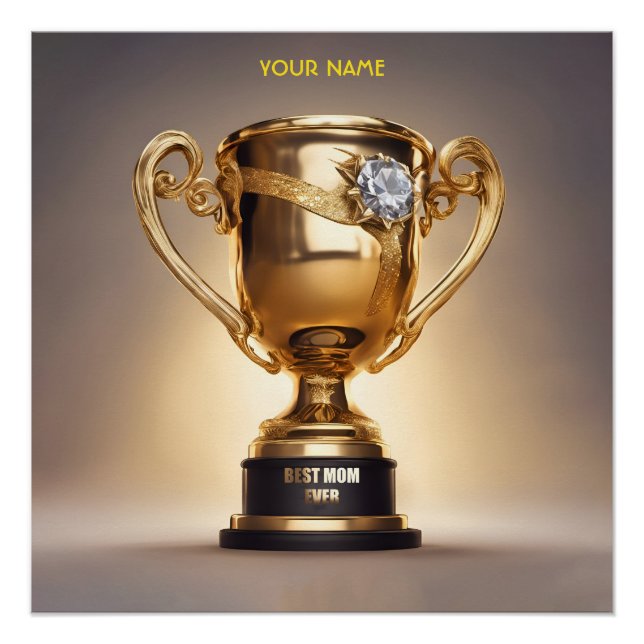 Póster Fantasía mejor trofeo de mamá de todos los años (Anverso)