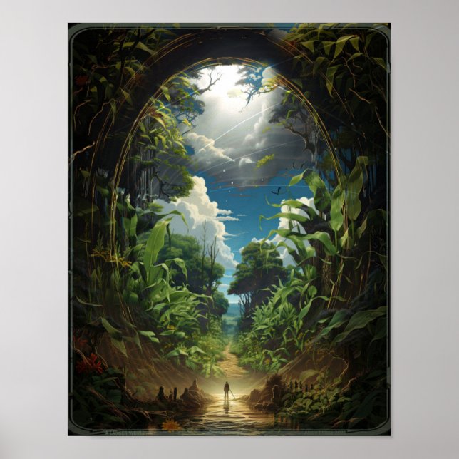 Póster Fantasía natural de "Un mundo más grande" (Frente)