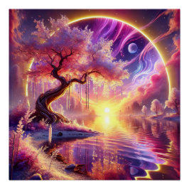 Póster Fantasía por el florecimiento del cerezo: Tranquil