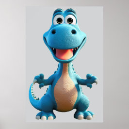 Póster Fantasía Poster de dinosaurios