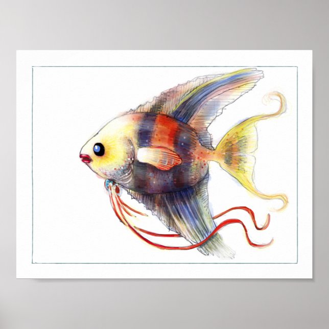 Póster Fantasía Poster de peces: Angelica (Frente)
