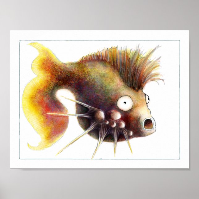 Póster Fantasía Poster de peces: Sid Fishious (Frente)