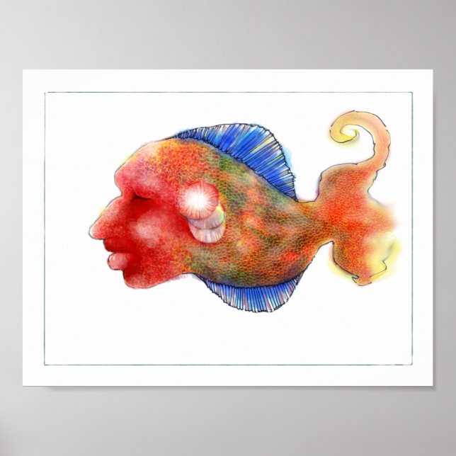 Póster Fantasía Poster de peces: Tripper (Frente)