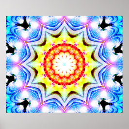 Póster Fantasía Sacerdote Mage Magia Vibrante Mandela