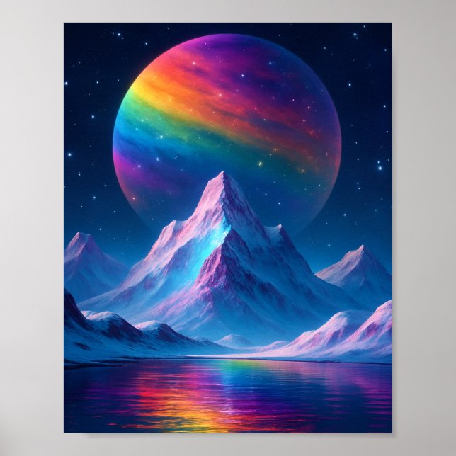 Póster Fantasía Tierra Cósmica (Frente)