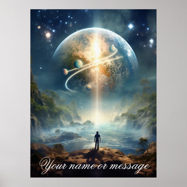 Póster Fantasías Reinos de Escenario Mágico (Frente)