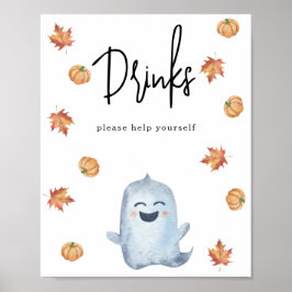 Póster Fantasma acuarela - Bebidas