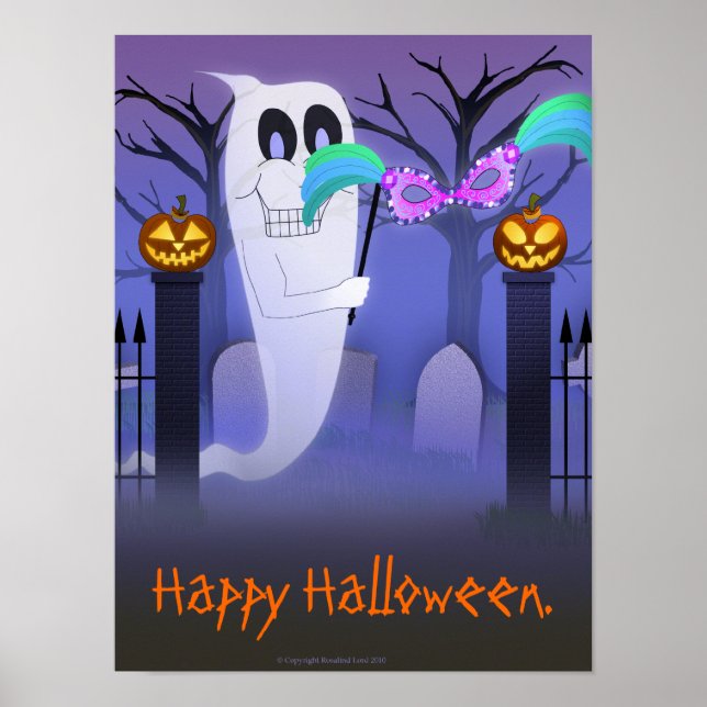 Póster Fantasma con máscara (Frente)
