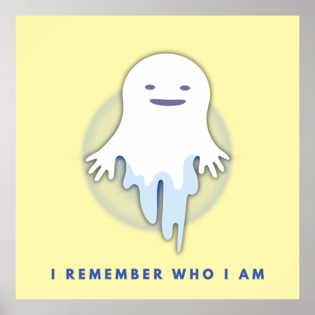 Póster Fantasma Cuta - Recuerdo Quién Soy El Regalo (Frente)