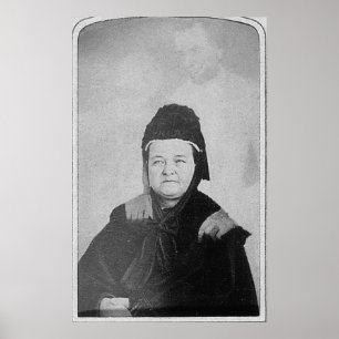 Póster Fantasma de Abraham Lincoln con Maria Lincoln 1869