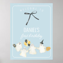 Fantasma de cumpleaños y Baby Shower de arco negro