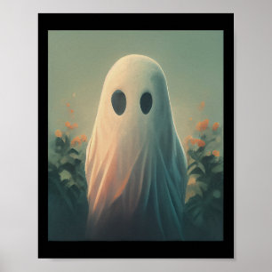 Póster Fantasma De Disfraces De Halloween En El Bosque Gó