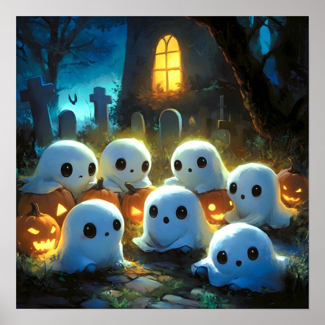 Póster Fantasma de Halloween (Frente)