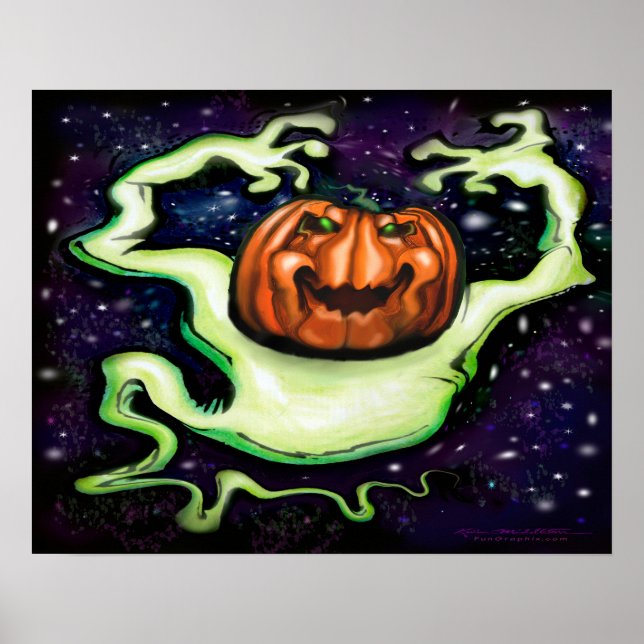 Póster Fantasma de Halloween (Frente)