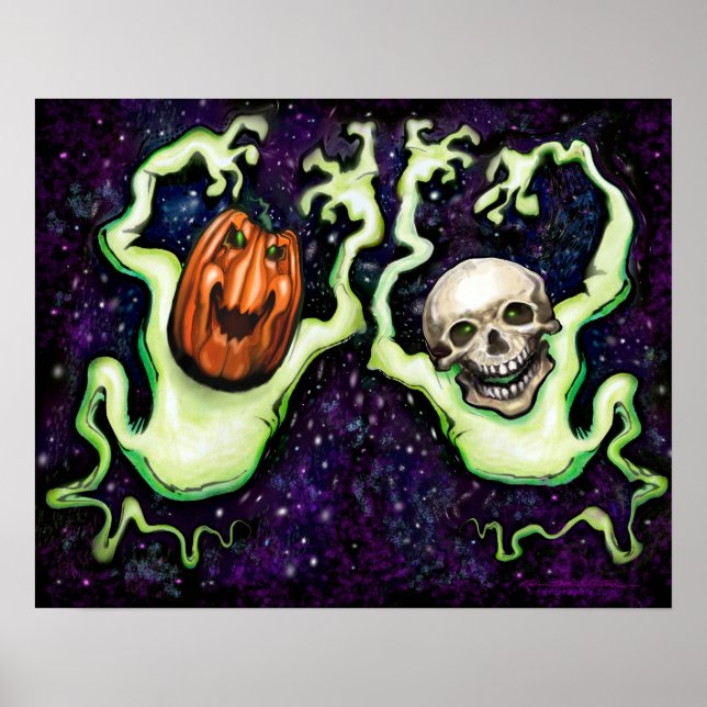 Póster Fantasma de Halloween (Frente)