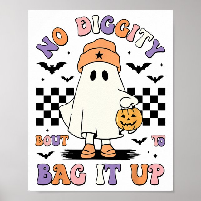 Póster Fantasma De Halloween No Hay Digancia Sobre Entend (Frente)