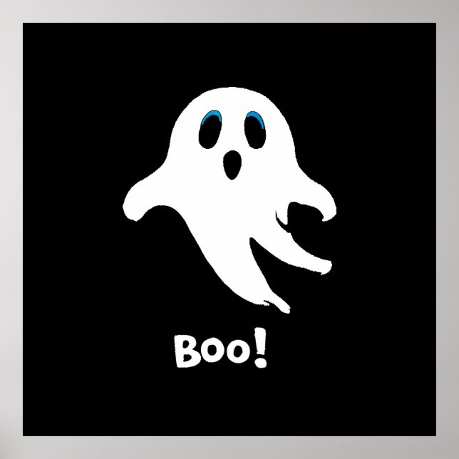 Póster Fantasma de Halloween volador (Frente)