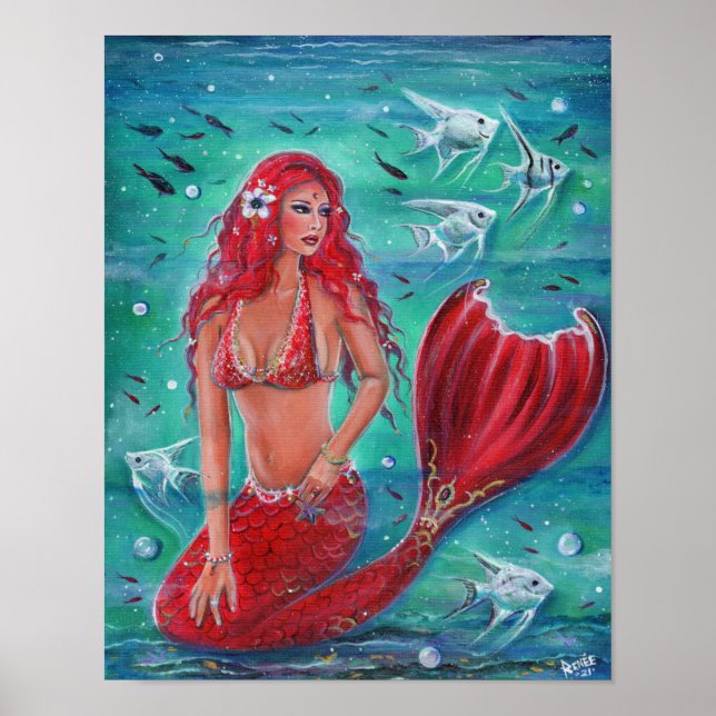 Póster Fantasma de peces tropicales del océano "Vivian" (Frente)