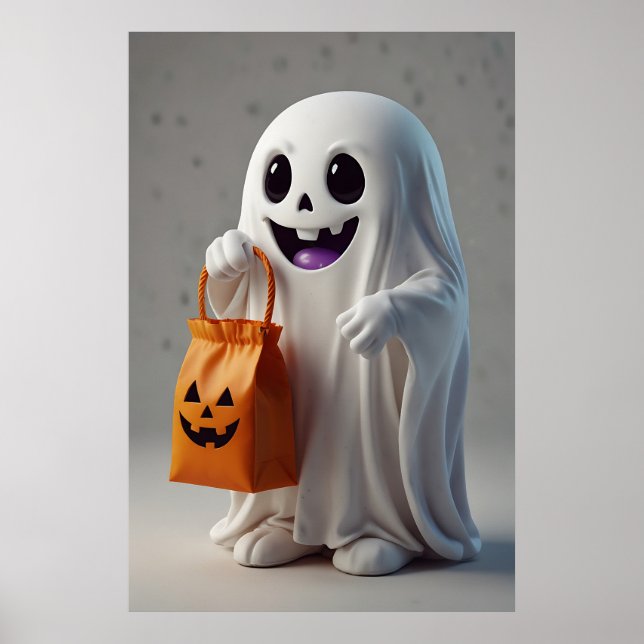 Póster Fantasma de Personalizado suave con una bolsa de t (Frente)