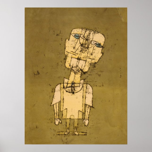 Póster Fantasma de un genio por Paul Klee (Frente)