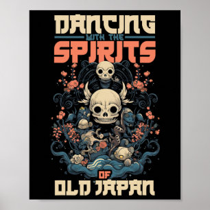 Póster Fantasma Demonio Bailando Con Espíritu Del Viejo J