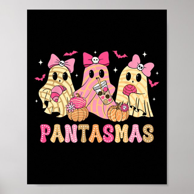 Póster Fantasma divertida concha fantasma mexicano de Hal (Frente)