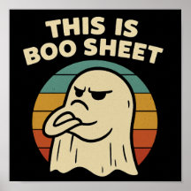 Fantasma Divertido "Esto Es Hoja de Boo" Retro Hal