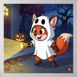 Póster Fantasma el Zorro - Fantasma de Halloween
