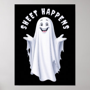 Póster Fantasma Feliz Gracioso