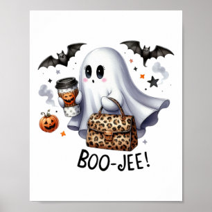 Póster Fantasma Halloween Fantasma Fantasma de Halloween