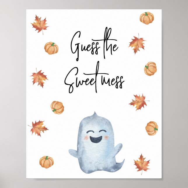 Póster Fantasma lindo - Adivina el dulce desorden (Frente)