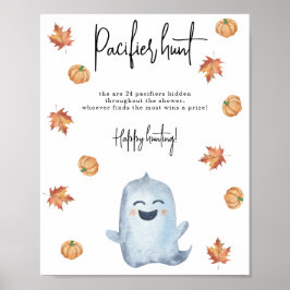 Póster Fantasma lindo - juego de caza pacificador de bebé