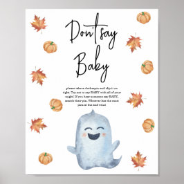 Póster Fantasma lindo - No digas bebé