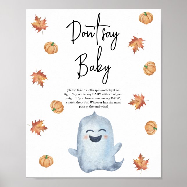 Póster Fantasma lindo - No digas bebé (Frente)