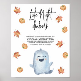 Póster Fantasma lindo - pañales de noche tardía
