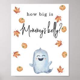 Póster Fantasma lindo - ¿Qué tan grande está la barriga d