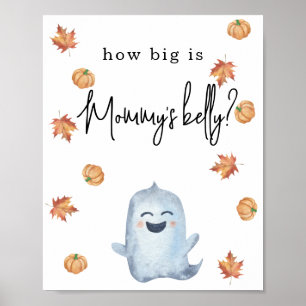 Póster Fantasma lindo - ¿Qué tan grande está la barriga d