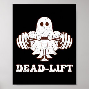 Póster Fantasma Muerte Levantamiento Groovy Fitness Famos