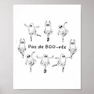 Póster Fantasma Pas De Boo-rée Bailarina De Ballet Spooky