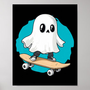 Póster Fantasma Trippy Vaporwave Halloween Techno Rave Ed