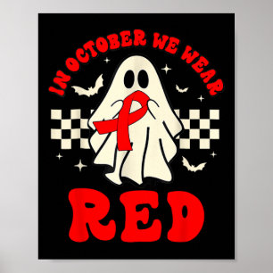 Póster Fantasma Usamos Camisas Rojas Para La Semana De La