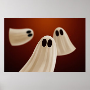 Póster Fantasmas de Halloween