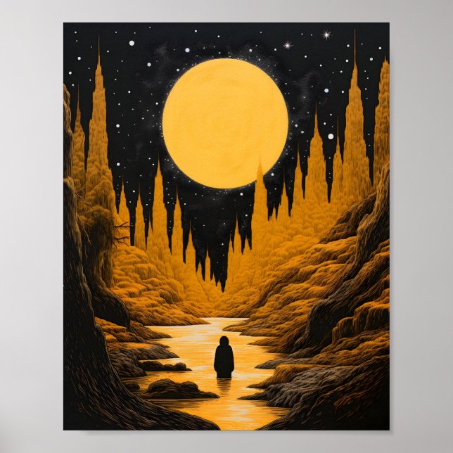 Póster Fantasmas De Halloween En El Bosque, Espectacular  (Frente)