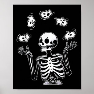 Póster Fantasmas de malabares en Skeleton Disfraces diver