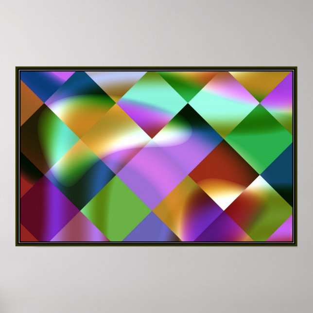 Póster Fantasmas de tablero de cheques. (Frente)