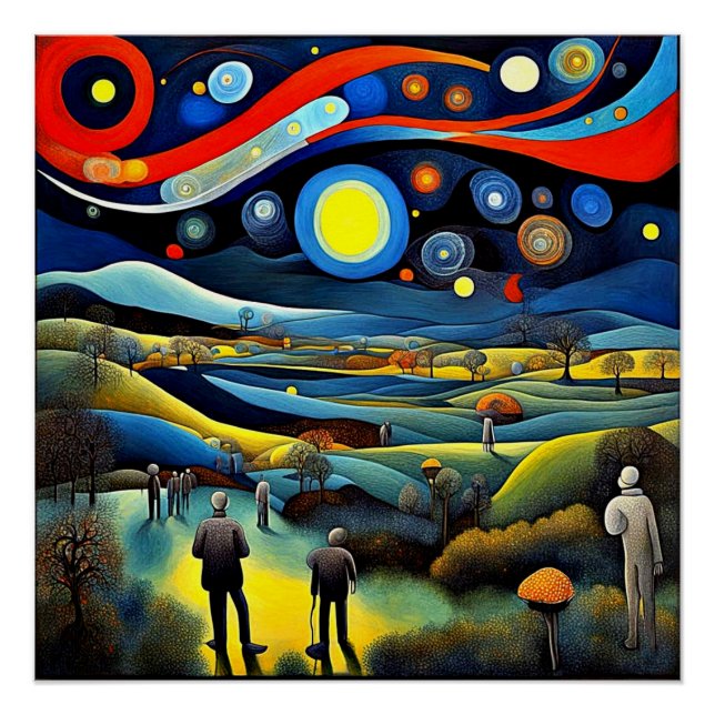 Póster Fantasmas en el paisaje (Anverso)