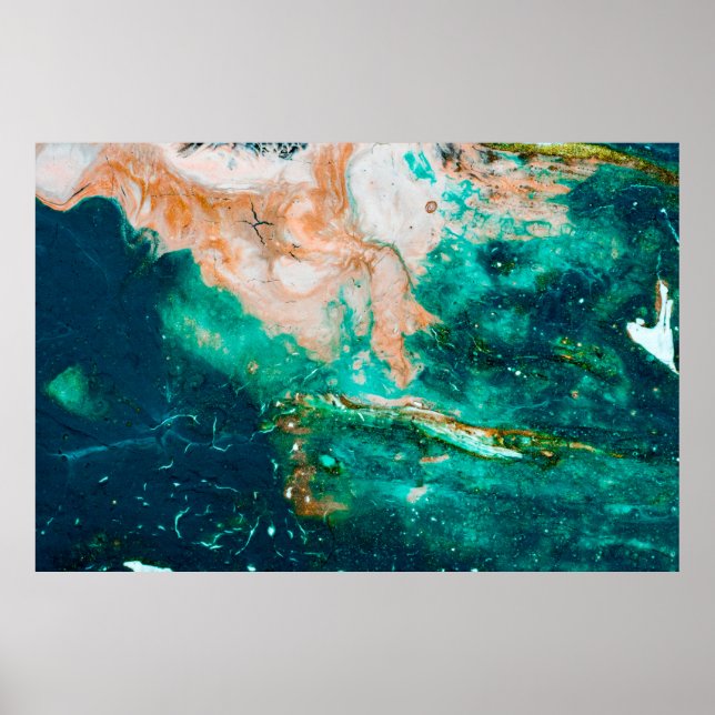 Póster Fantastic Patterns of Colors and Paints abstract,b (Frente)