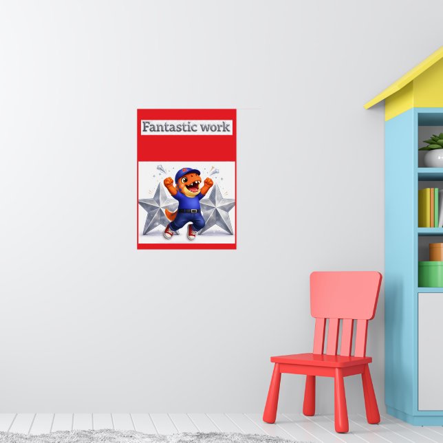 Póster Fantastic work, silver multi star achievement post (Guardería 1)