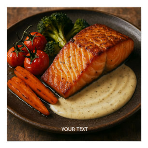 Póster Fantástica Comida Deliciosa y Encantadora