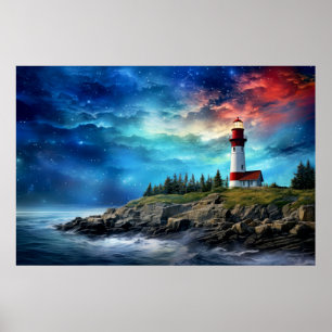 Póster Fantástica imagen de paisaje de la naturaleza del